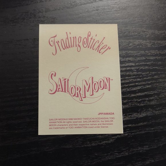 Sailor Moon 1998 Trading Sticker Card 57 JPP/Amada Toei RARE - Picture 2 of 2